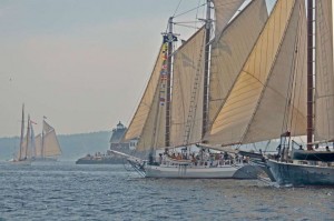37th Annual Great Schooner Race July 5, 2014. Boats race from Islesboro to Rockland. Photo by Bob Angell