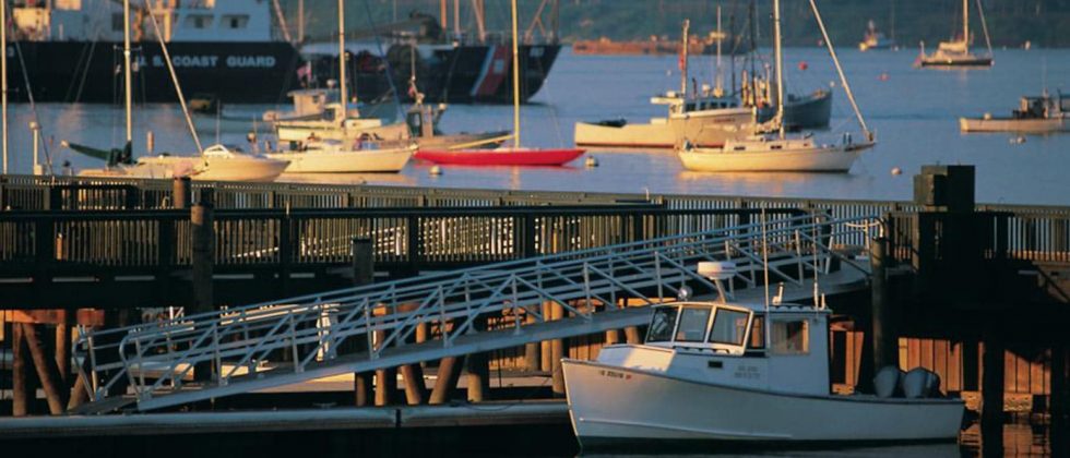 Boats in the Harbor in Maine