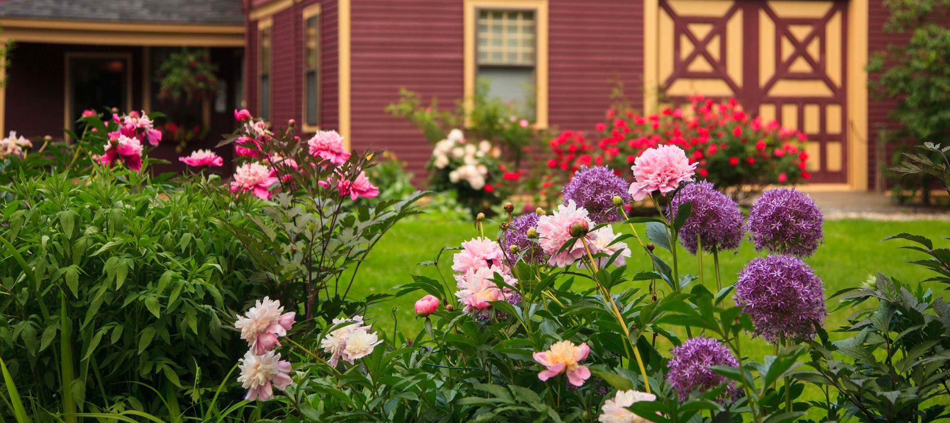 A view of the garden at Berry Manor Inn