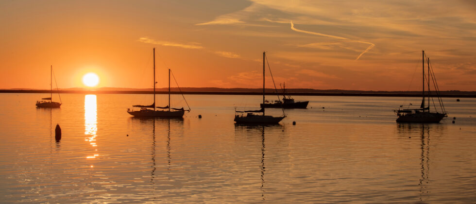Sunrise sail on the harbor is one of the best things to do in Rockland, Maine